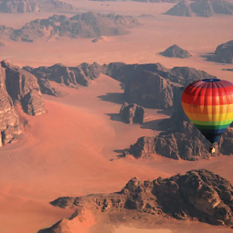 ballon vaart - wadi rum - jordanie - summer bash jongerenreizen - explore 