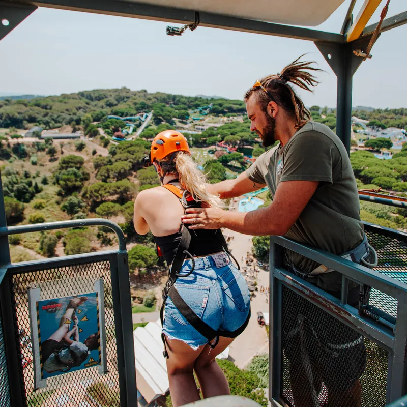 calella-bungeejump-uitstap-spanje-kamp