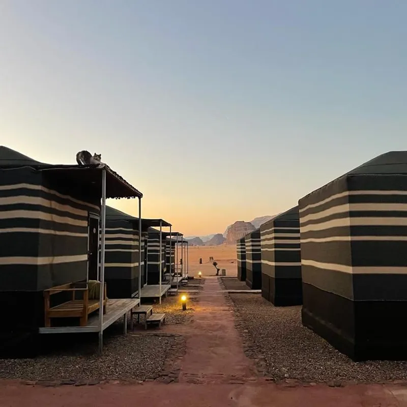overnachten - glamping - wadi rum - bedoeienenkamp - jordanie - summer  bash - jongerenreizen