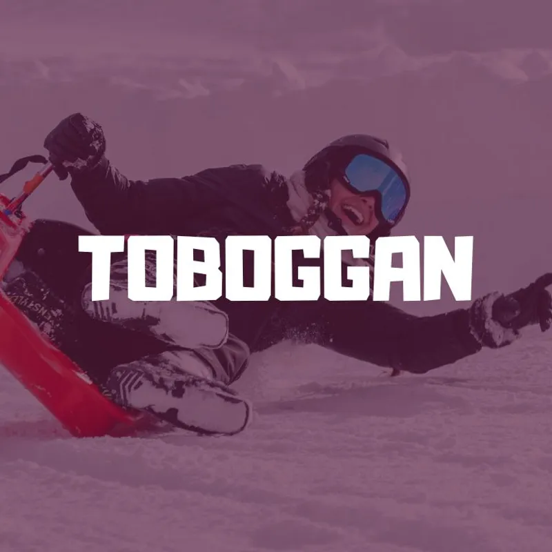 toboggan reisrebbels skivakantie